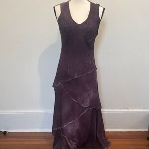 Komarov Elegant Purple Sleeveless Dress